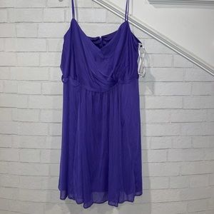 NWT Davids bridal- short spaghetti strap polyester dress